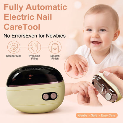 ⏳Time-Limited Special⏰2-in-1 Smart Electric Nail Trimmer & Polisher for All Ages 👨‍👩‍👧‍👦 – Blade-Free, Blood-Free & Stress-Free Nail Care! 💅